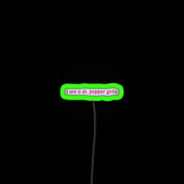 Dr Pepper Girlie RGB Neon Sign