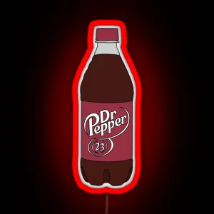 Dr Pepper Soda Bottle RGB Neon Sign