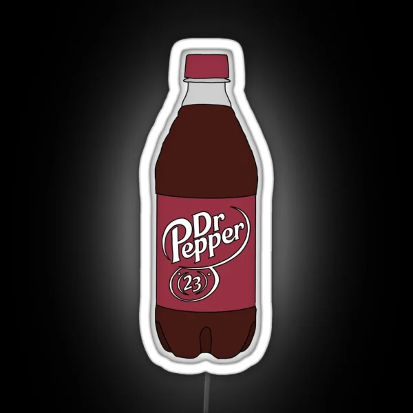 Dr Pepper Soda Bottle RGB Neon Sign