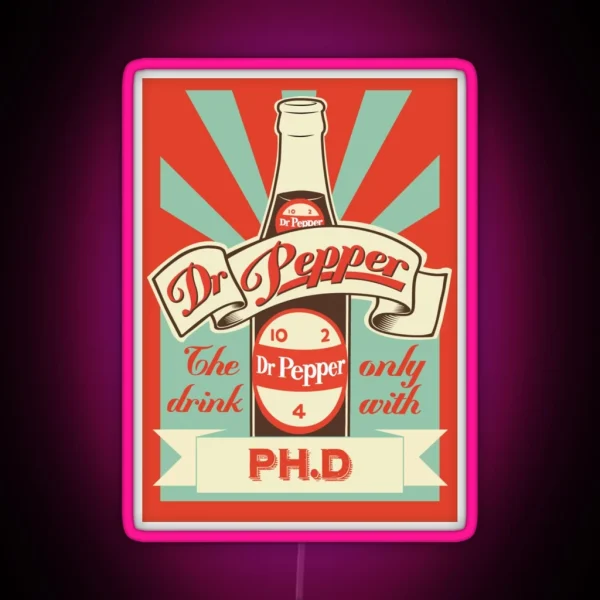 Dr Pepper Vintage RGB Neon Sign