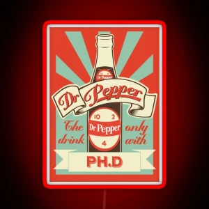 Dr Pepper Vintage RGB Neon Sign