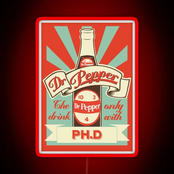 Dr Pepper Vintage RGB Neon Sign