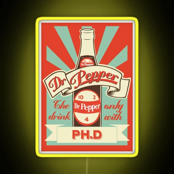 Dr Pepper Vintage RGB Neon Sign