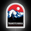 Ethereal Gothic Neon Sign Captures Moody Essence of Transylvania's Dark Magic