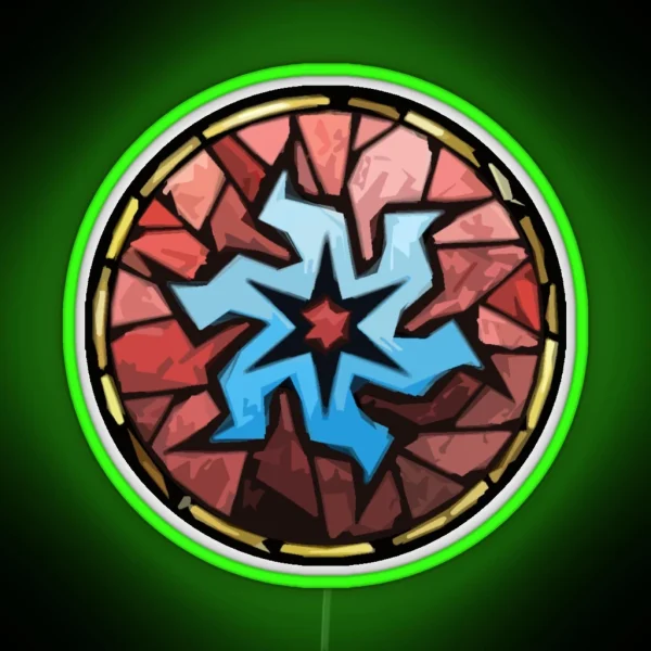 Dragon Age Dialogue Wheel Mage RGB Neon Sign