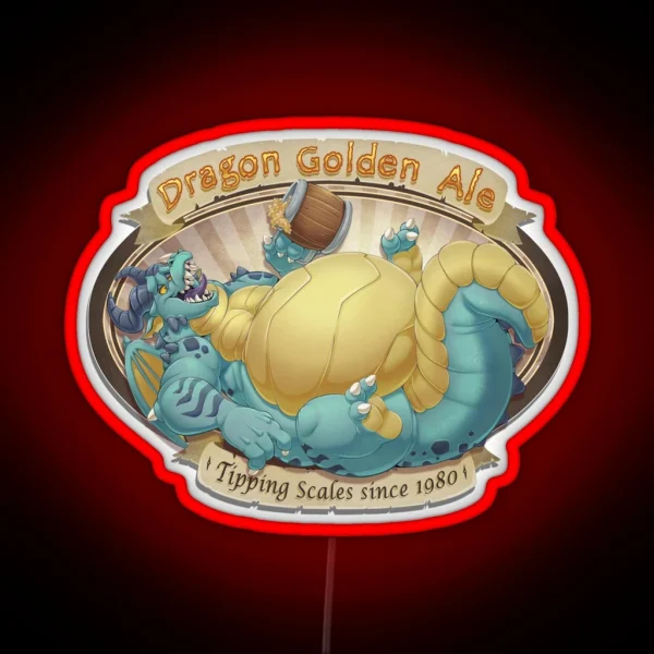 Dragon Ale BLUE RGB Neon Sign