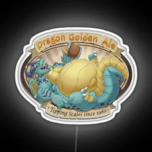 Dragon Ale BLUE RGB Neon Sign