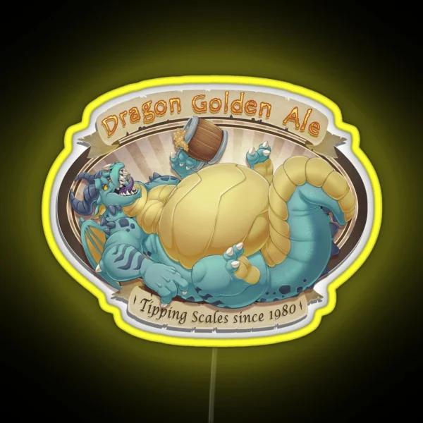 Dragon Ale BLUE RGB Neon Sign