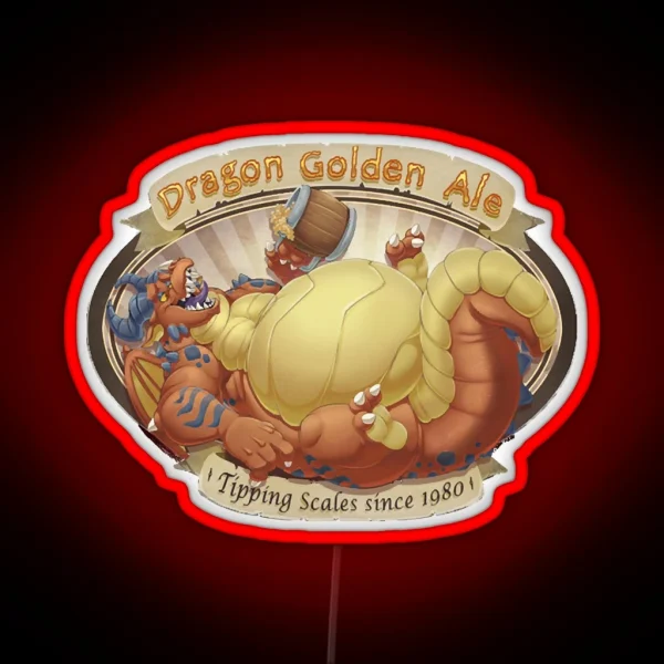 Dragon Ale RED RGB Neon Sign