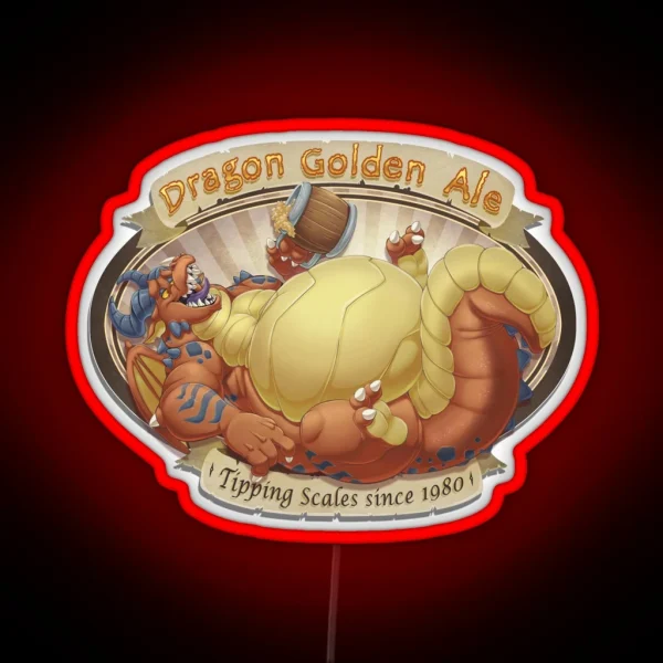 Dragon Ale Red RGB Neon Sign