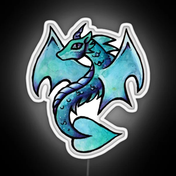 Dragon Artwork RGB Neon Sign