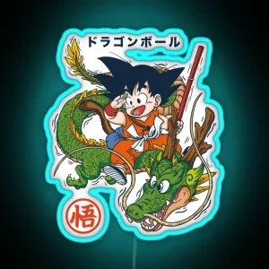 Dragon Ball Goku And Shenron Essential RGB Neon Sign