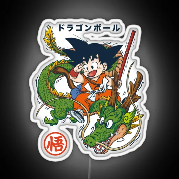 Dragon Ball Goku And Shenron Essential RGB Neon Sign