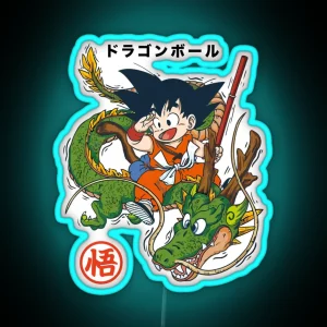 Dragon Ball Z Son Goku Kid X Shenron Dragon Ball RGB Neon Sign