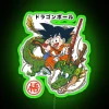 Vibrant Dragon Ball Z themed neon light decor for fans