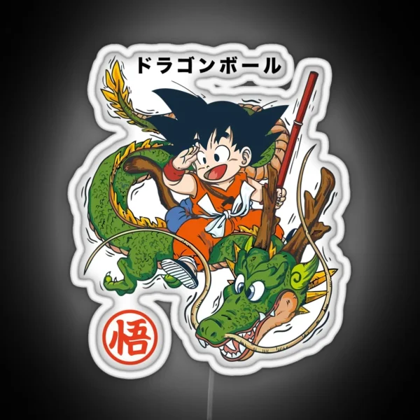 Dragon Ball Z Son Goku Kid X Shenron Dragon RGB Neon Sign