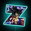 Authentic DBZ inspired neon sign with vibrant RGB lighting effects.