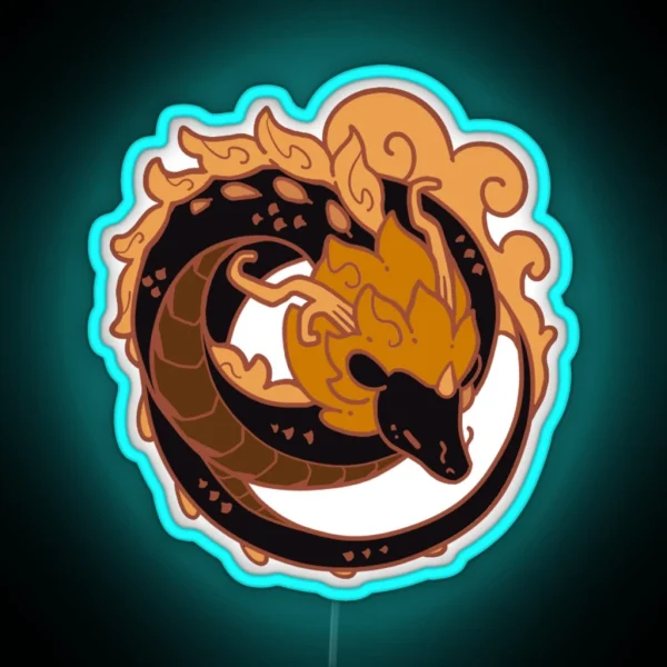 Dragon ZHONGLI RGB Neon Sign
