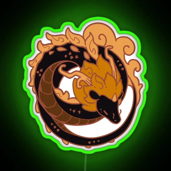 Dragon ZHONGLI RGB Neon Sign