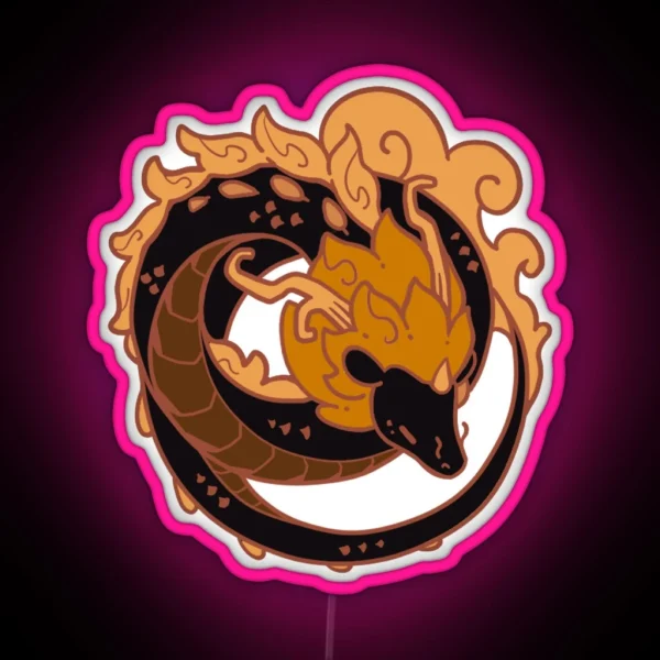 Dragon ZHONGLI RGB Neon Sign