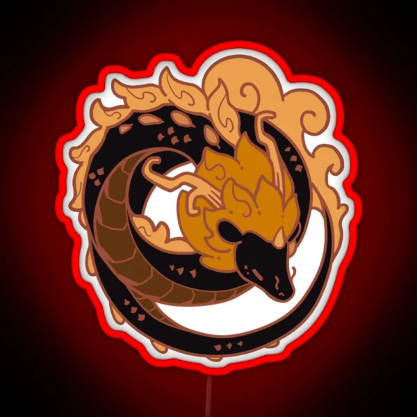Dragon ZHONGLI RGB Neon Sign