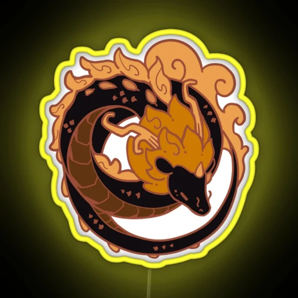 Dragon ZHONGLI RGB Neon Sign