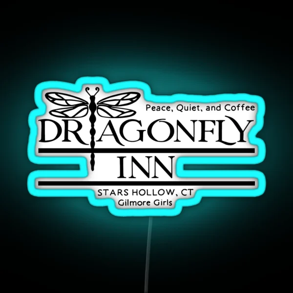 Dragonfly Gilmoregirls Inn Cozy RGB Neon Sign