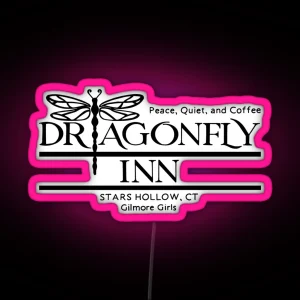 Dragonfly Gilmoregirls Inn Cozy RGB Neon Sign