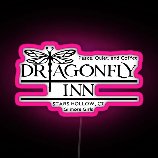 Dragonfly Gilmoregirls Inn Cozy RGB Neon Sign