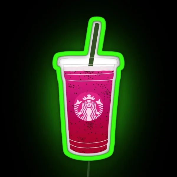 Dragonfruit Refresher RGB Neon Sign