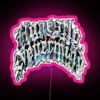 Vibrant Neon Sign Inspired by Drake's 'Honestly Nevermind' Album Cover Design