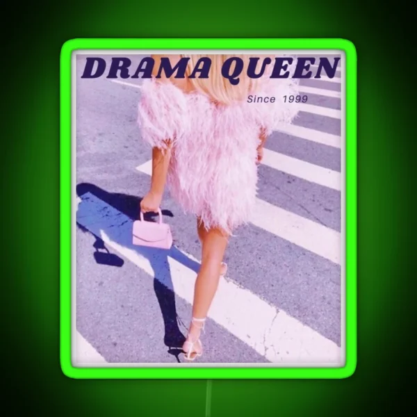 Drama Queen RGB Neon Sign