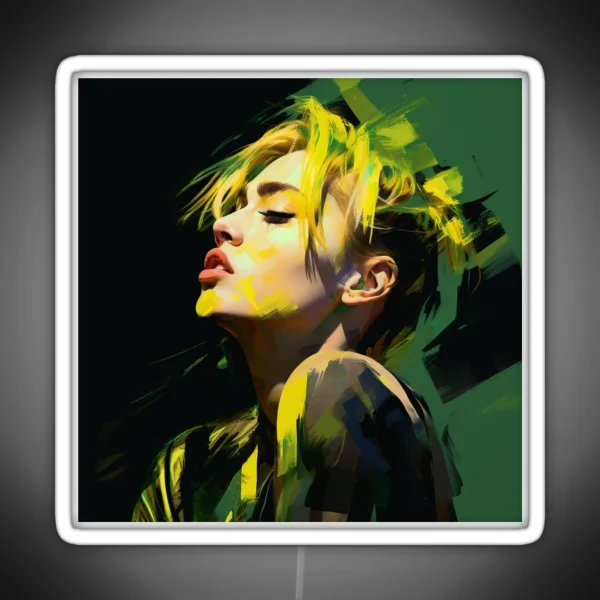 Drawing Miley Cyrus RGB Neon Sign