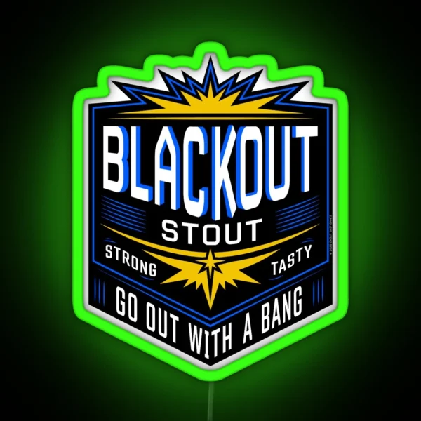 DRG Blackout Stout RGB Neon Sign