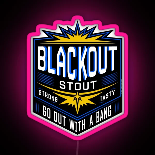 DRG Blackout Stout RGB Neon Sign