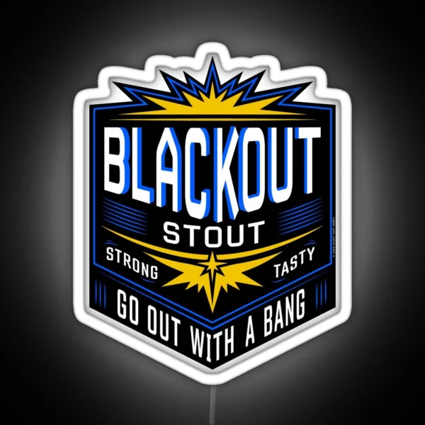 DRG Blackout Stout RGB Neon Sign