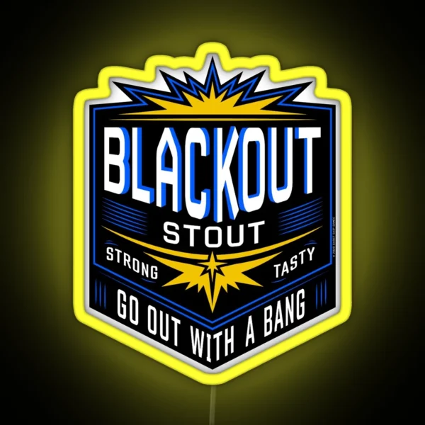 DRG Blackout Stout RGB Neon Sign