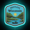 Driftless Wisconsin Region Official Logo Neon Sign in Vibrant RGB Colors