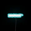 Brightly lit motivational wall decor for coffee and fitness enthusiasts