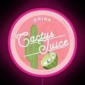 Drink Cactus Juice RGB Neon Sign