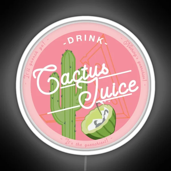 Drink Cactus Juice RGB Neon Sign