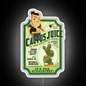 Drink Cactus Juice RGB Neon Sign