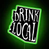 Arizona Craft Beer lover home decor RGB neon state outline