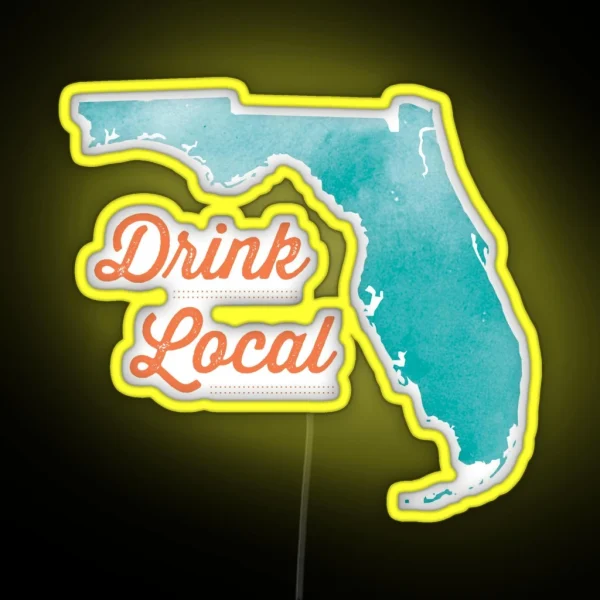 Drink Local Florida RGB Neon Sign