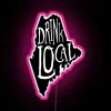 Maine State Outline LED Sign for Craft Beer Enthusiasts Bars