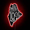 Retro-style Neon Sign for Mainers Who Support Local Craft Breweries