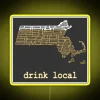Massachusetts Beer Enthusiast Customizable RGB Neon Sign Display Product