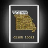 Missouri Beer Lover's Home Decor Neon Sign with Vibrant RGB Colors