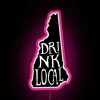 RGB LED New Hampshire state outline craft beer neon sign