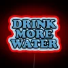 Hydrate and Energize with Vibrant Neon Water Reminder Sign